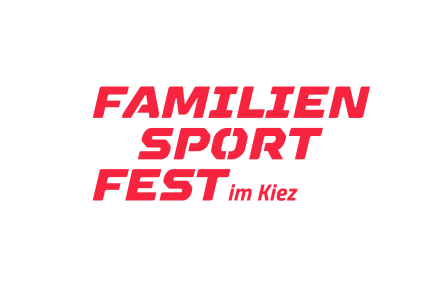 Schriftzug Familiensportfest im Kiez