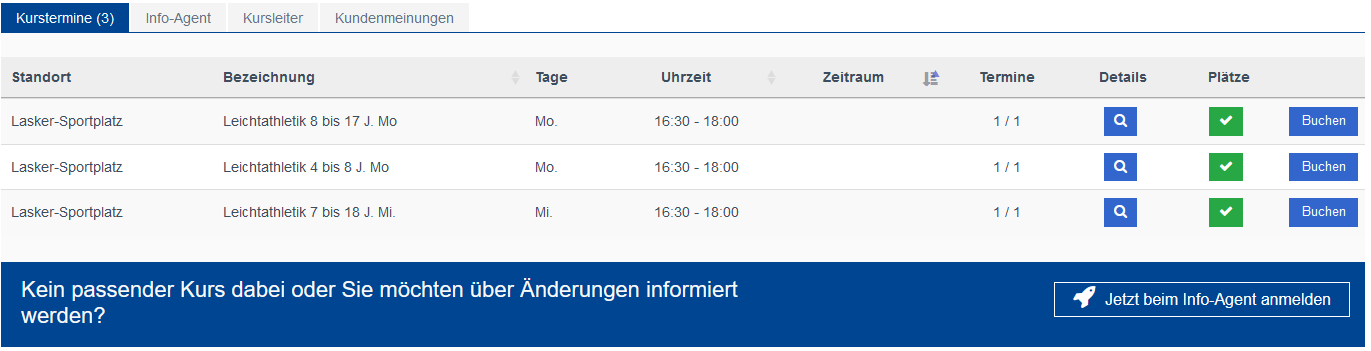 Buchungsportal Platzhalter-Leichtathletik