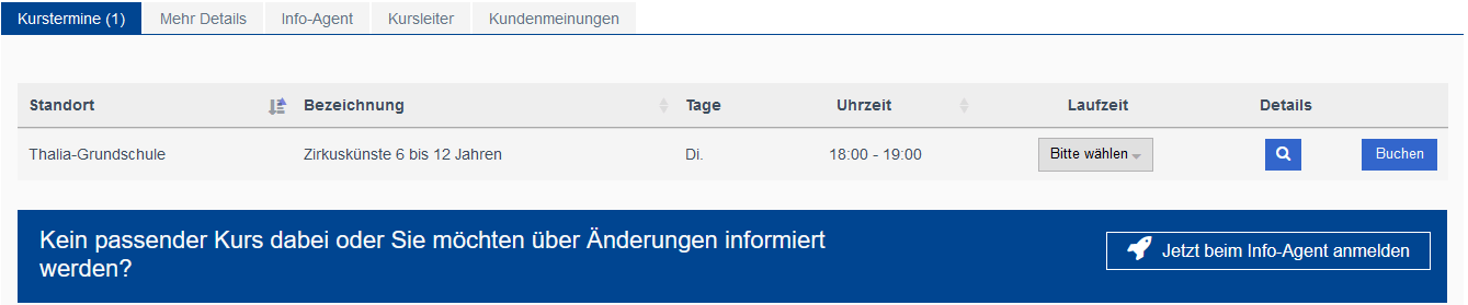 Buchungsportal Platzhalter-Zirkuskuenste