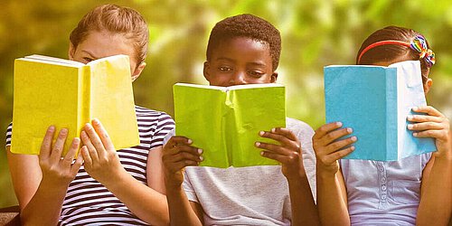 Children with books