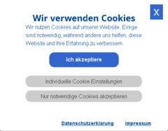 Bild vom Cookie Banner